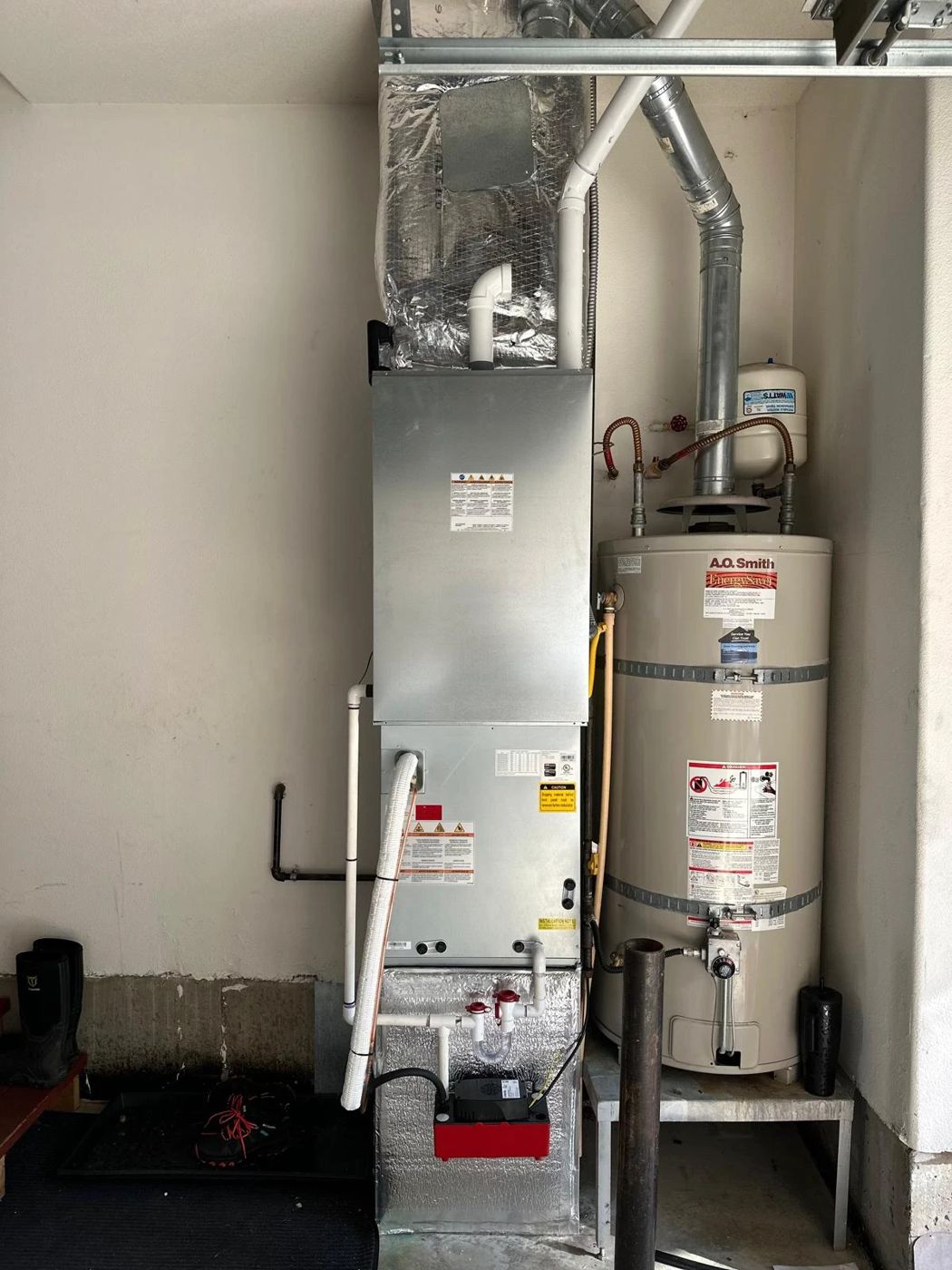 New furnace and water heater install