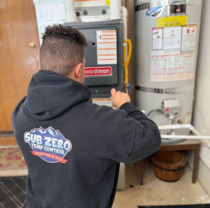 Sub Zero tech working on a furnace
